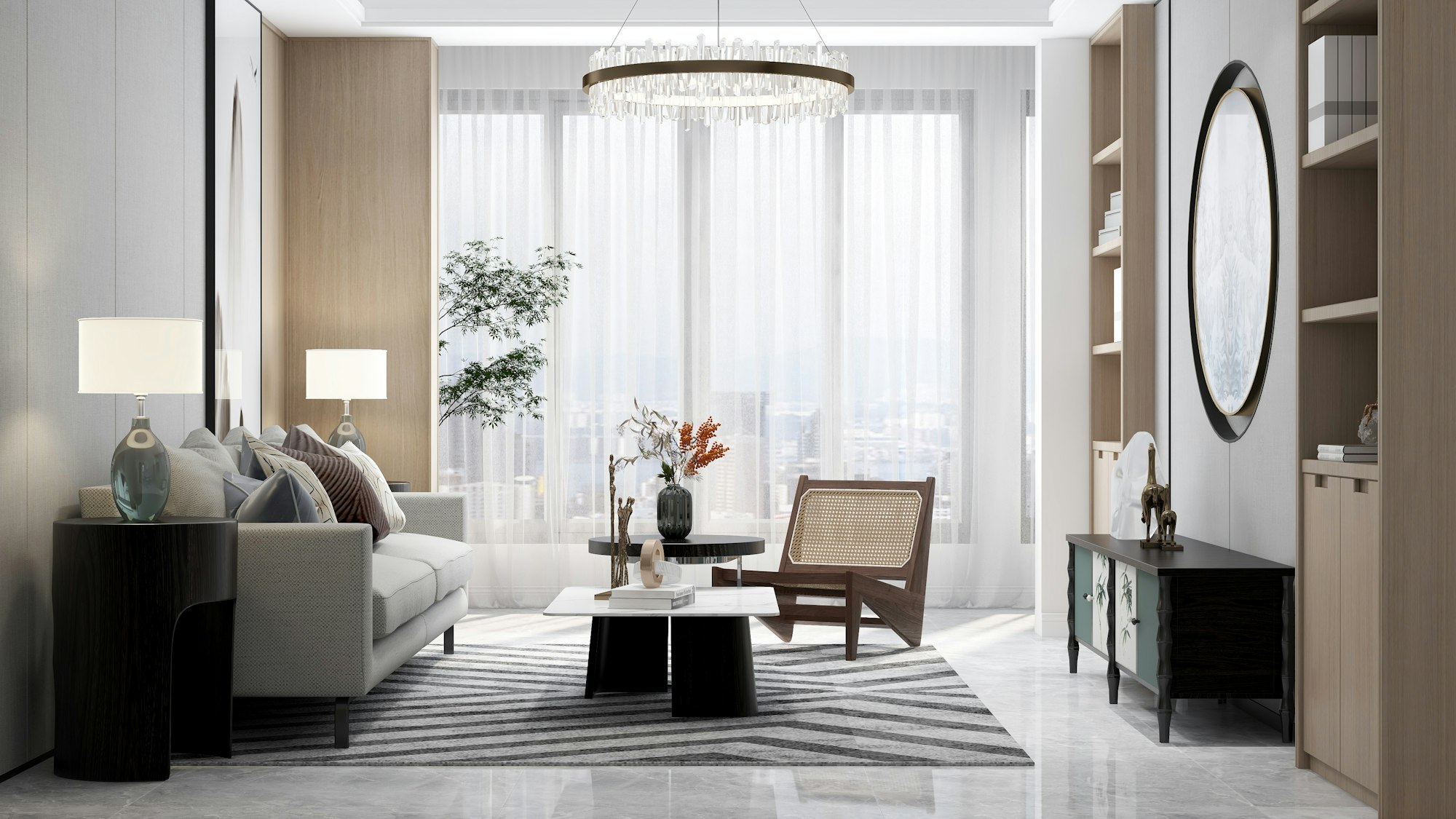 Guest-ready apartment, styled and reset